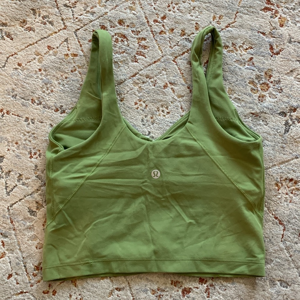 Lululemon Align Avocado Green V-Neck Tank Top - Picture 2 of 6
